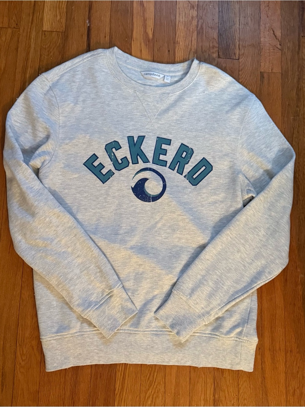 Soft Eckerd College Crewneck Sweatshirt in Light Gray Size Small